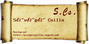 Sóvágó Csilla névjegykártya